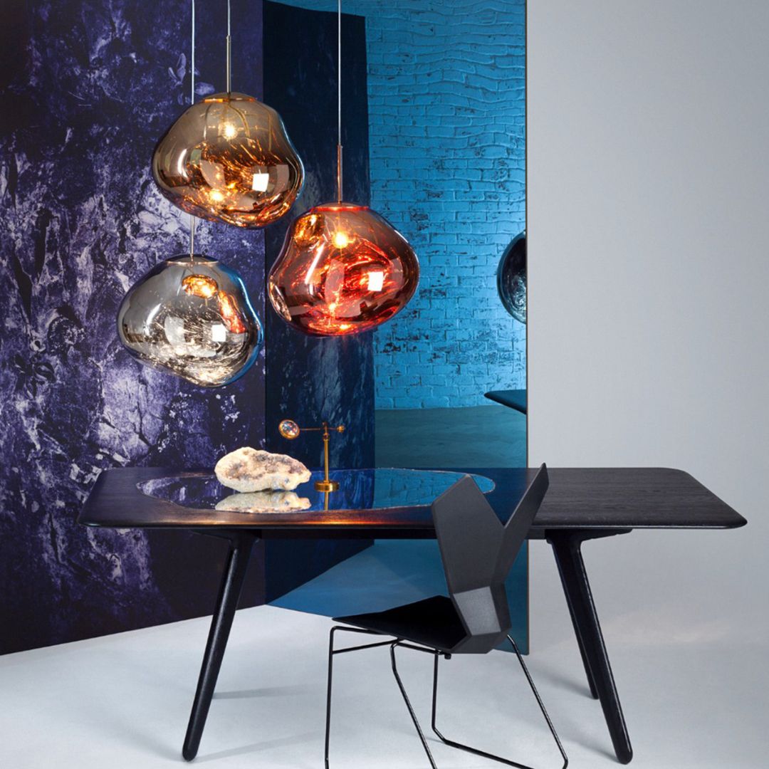 Acryl Bol Hanglamp E27 Gepolijst Goud Rood Zilver Rookgrijs 4 Maten