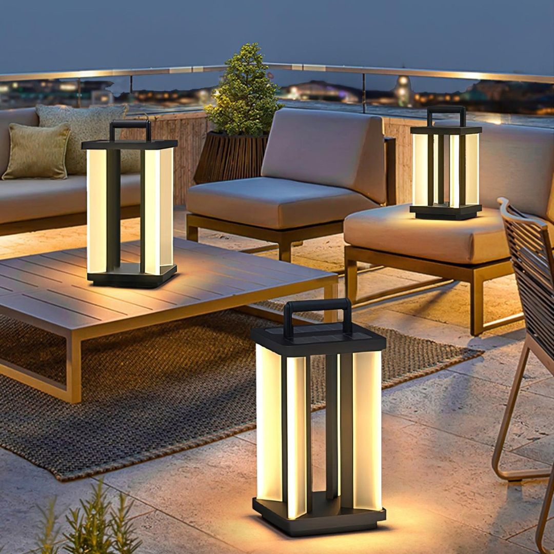 Moderne Buitenlamp Zonne Energie met LED en Minimalistisch Ontwerp