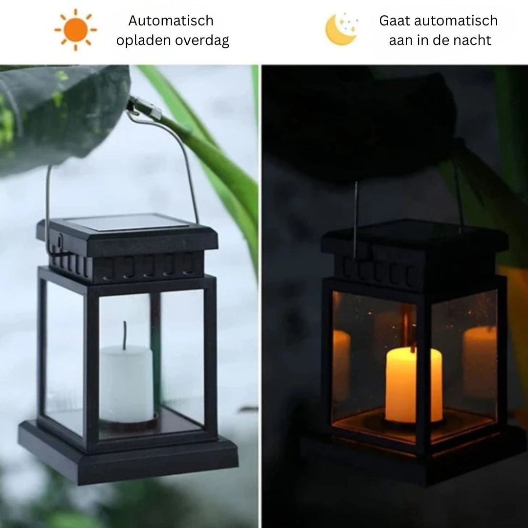 Solar Tuinverlichting - Waterdichte Buitenlamp op Zonne-energie met Automatische Sensor