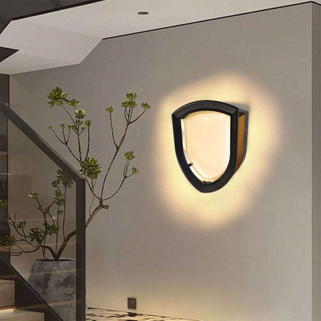 Moderne Buiten Wandlamp van Metaal en Acryl met Warm Witte LED Verlichting