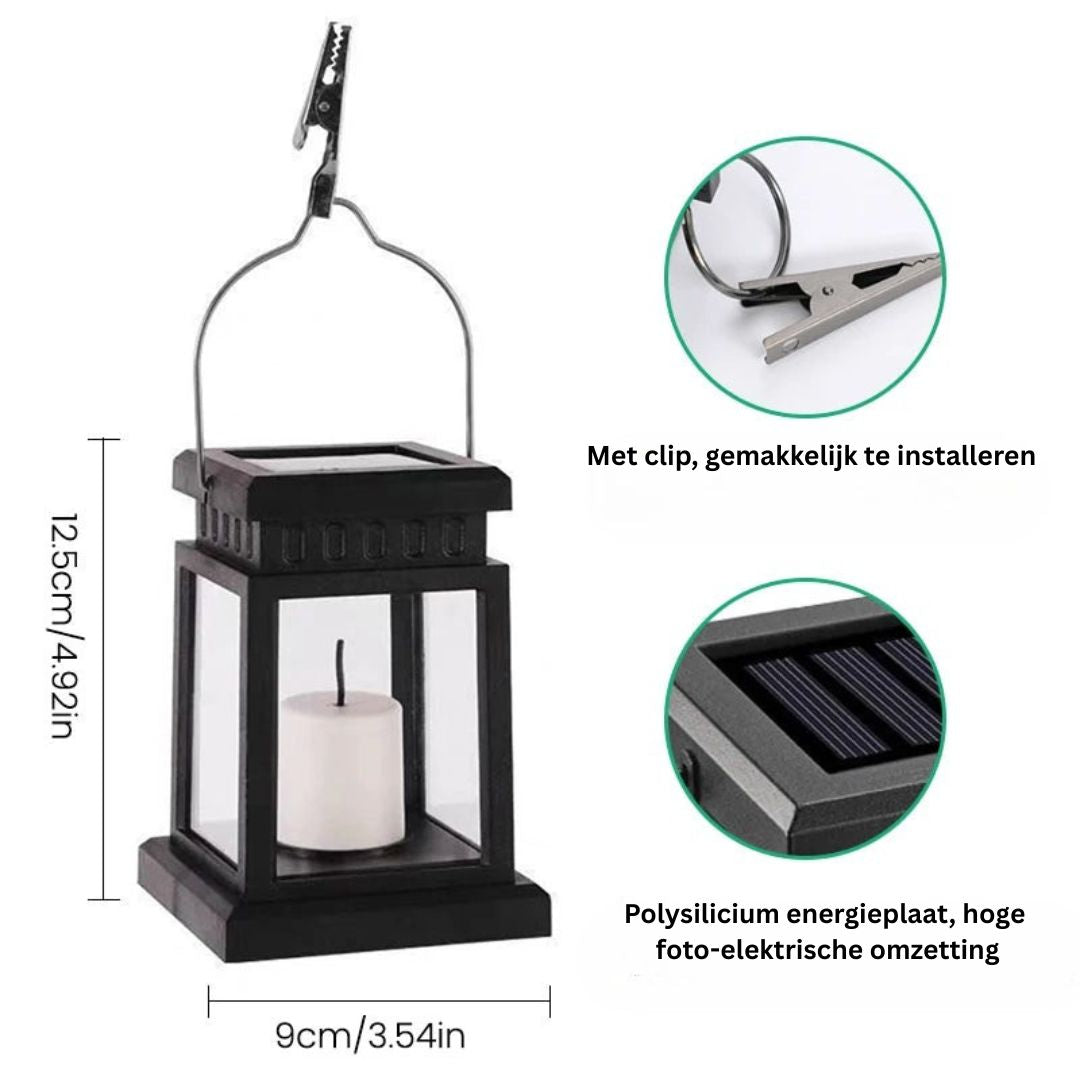 Solar Tuinverlichting - Waterdichte Buitenlamp op Zonne-energie met Automatische Sensor