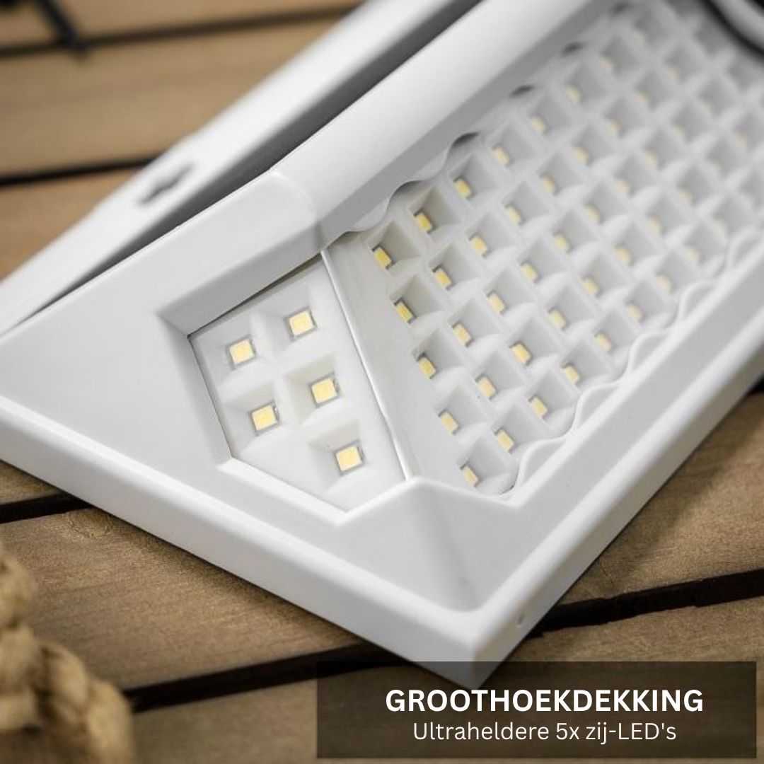Solar Wandlamp Buiten met 120 LED's en Bewegingssensor - Weerbestendig