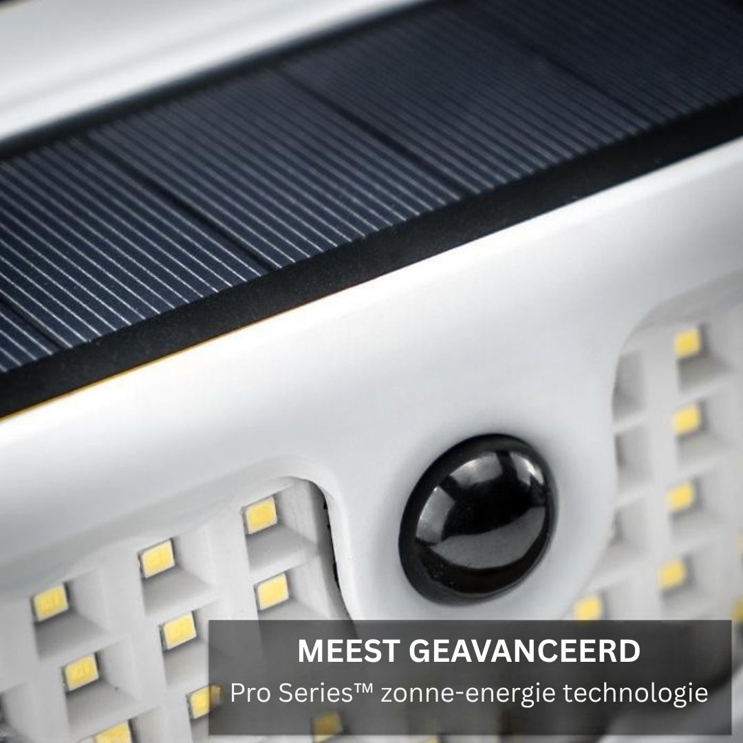 Solar Wandlamp Buiten met 120 LED's en Bewegingssensor - Weerbestendig