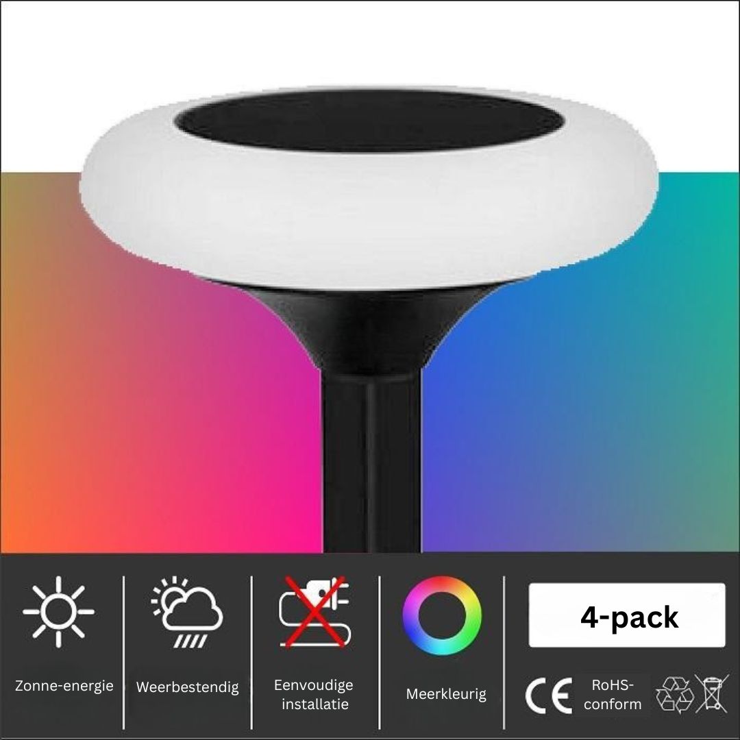 Multicolor Solar Tuinverlichting met Dusk to Dawn Technologie - 24 Kleuren