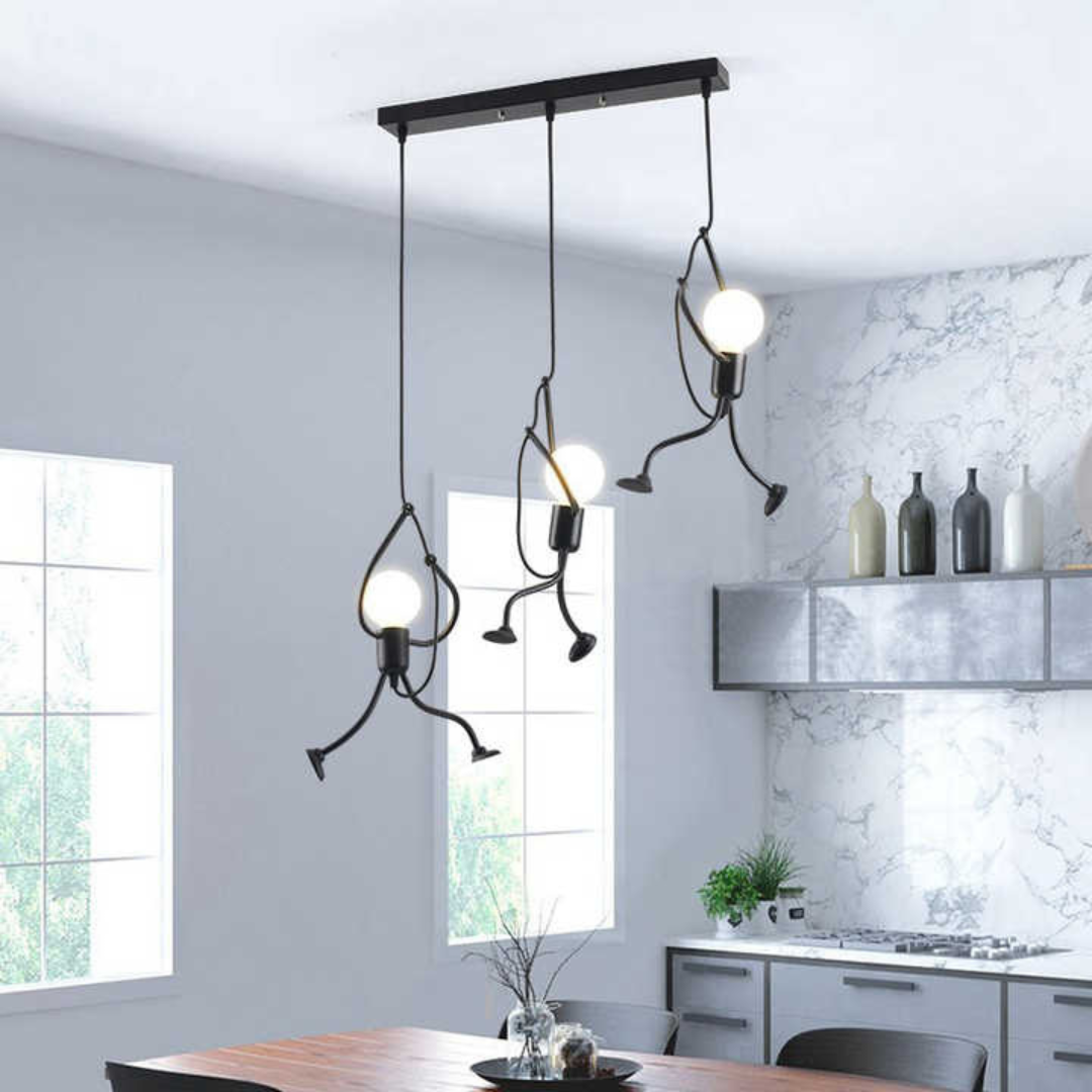 Popfiguur Retro Hanglamp Kinderkamer Verstelbaar