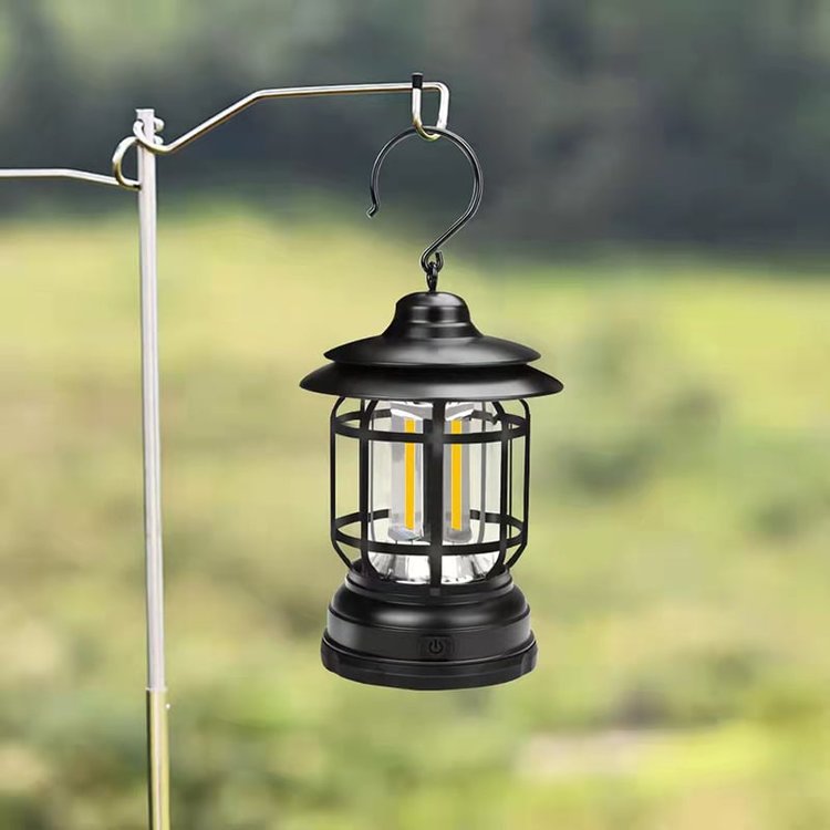 Retro-Campinglamp – 360° Licht, Magnetisch, Waterdicht