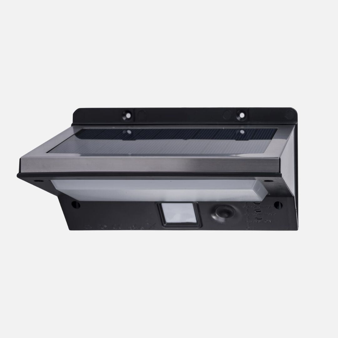 LED Solar Wandlamp Buiten met Bewegingssensor - Zwart, IP44 Waterdicht