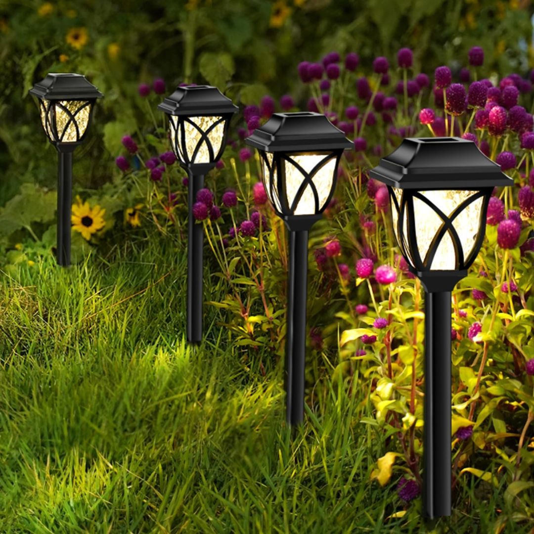 Solar LED Tuinverlichting Waterdicht 4 Stuks