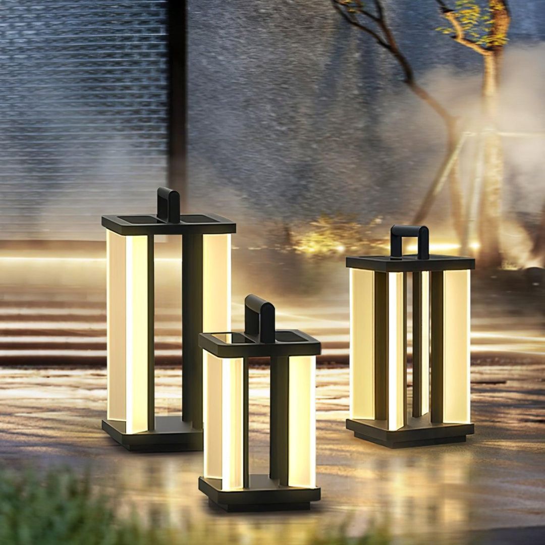 Moderne Buitenlamp Zonne Energie met LED en Minimalistisch Ontwerp