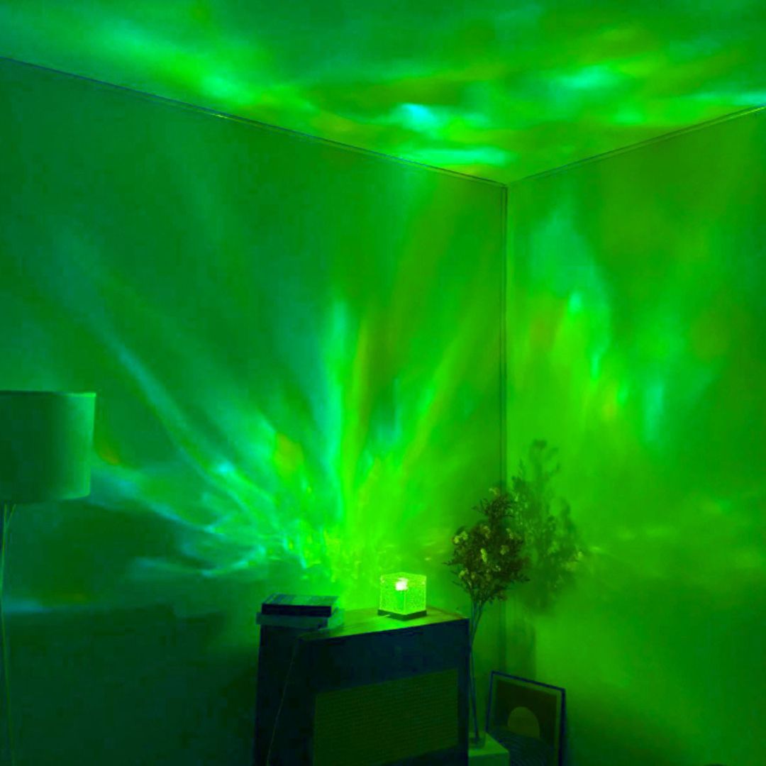 Ocean Wave Projectorlamp – 16 Kleuren, Dimbaar, Met Afstandsbediening