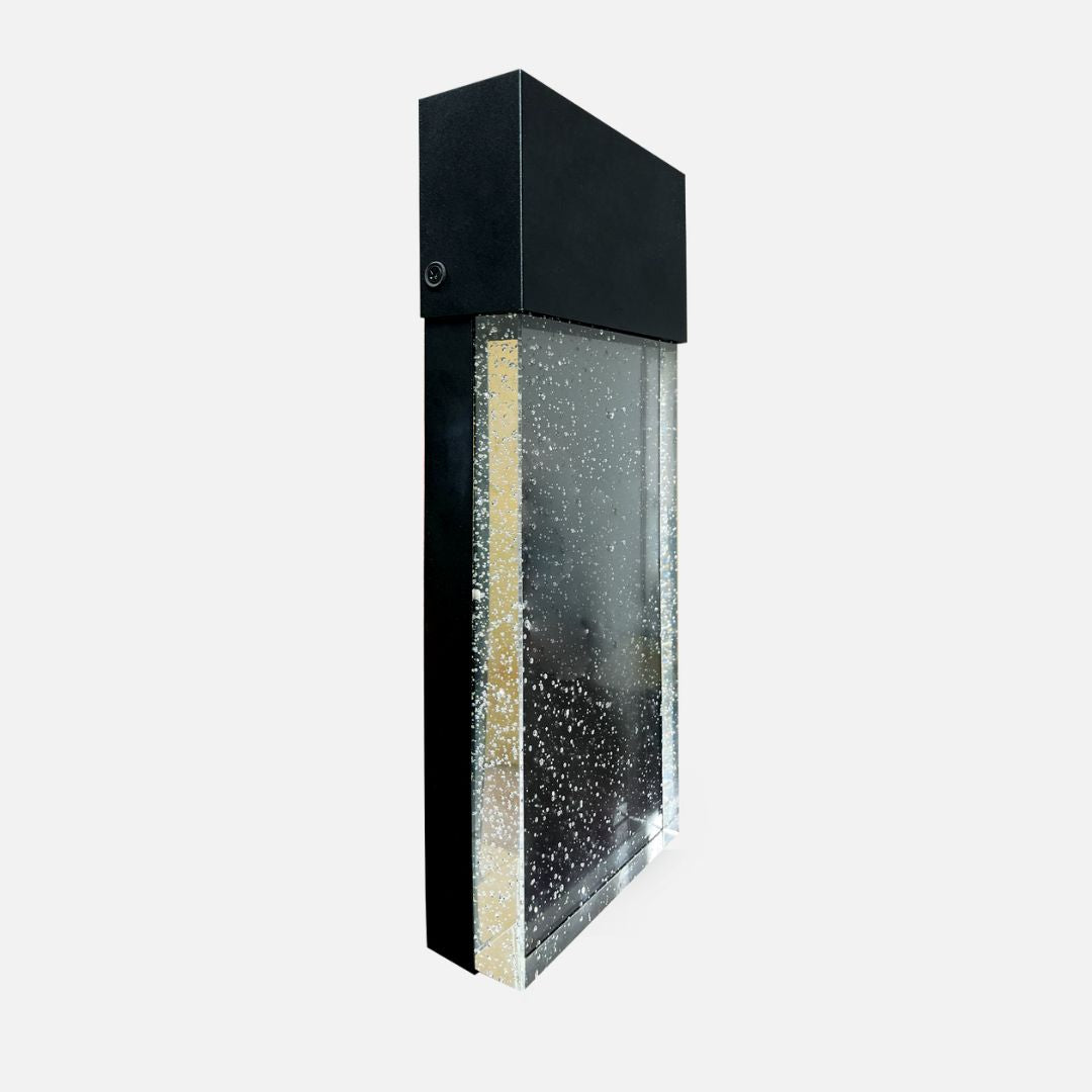 Wandlamp Zwart met Bubble Glas en CCT Selectie voor Binnengebruik