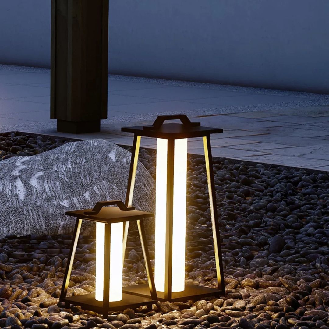Outdoor LED Lantaarnlamp Roestvrijstalen Solar Vloerlamp