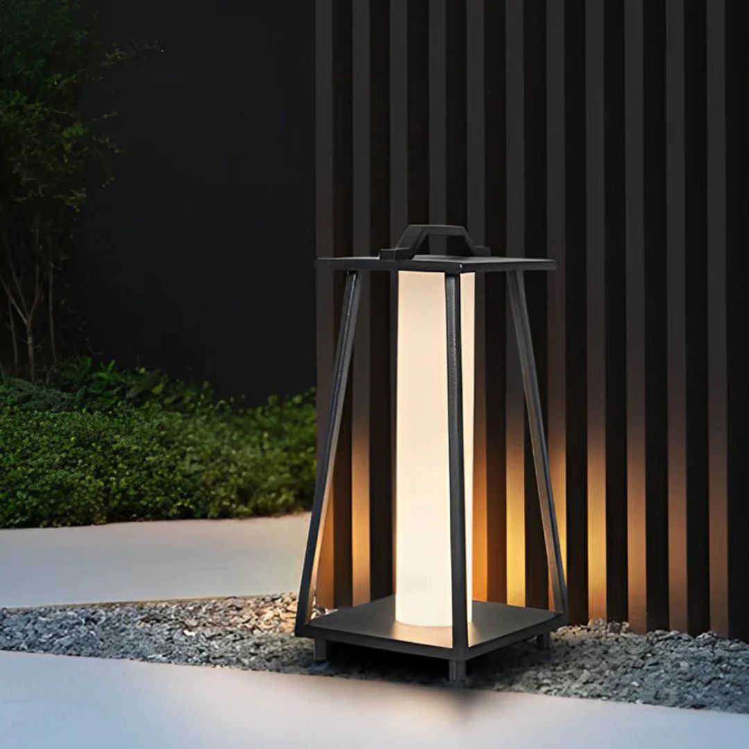 Outdoor LED Lantaarnlamp Roestvrijstalen Solar Vloerlamp