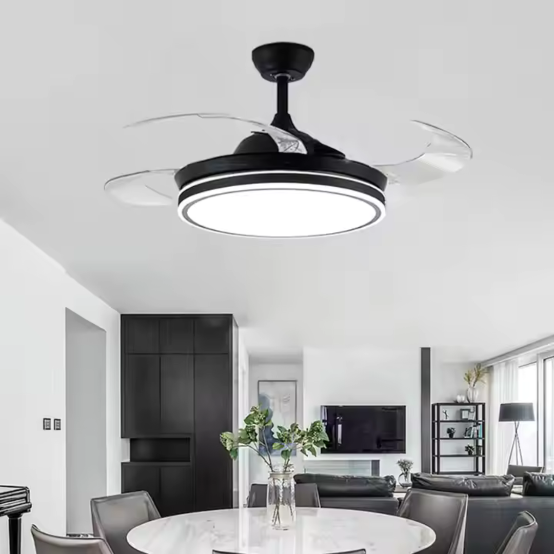 Moderne Plafondventilator met Lamp en Afstandsbediening – 42 Inch