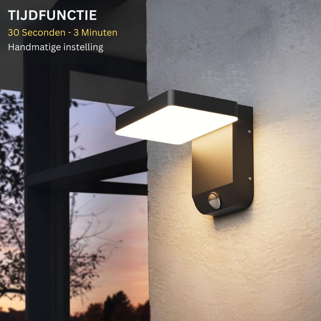 Solar Buitenlamp met Bewegingssensor - Draadloos en Modern Design