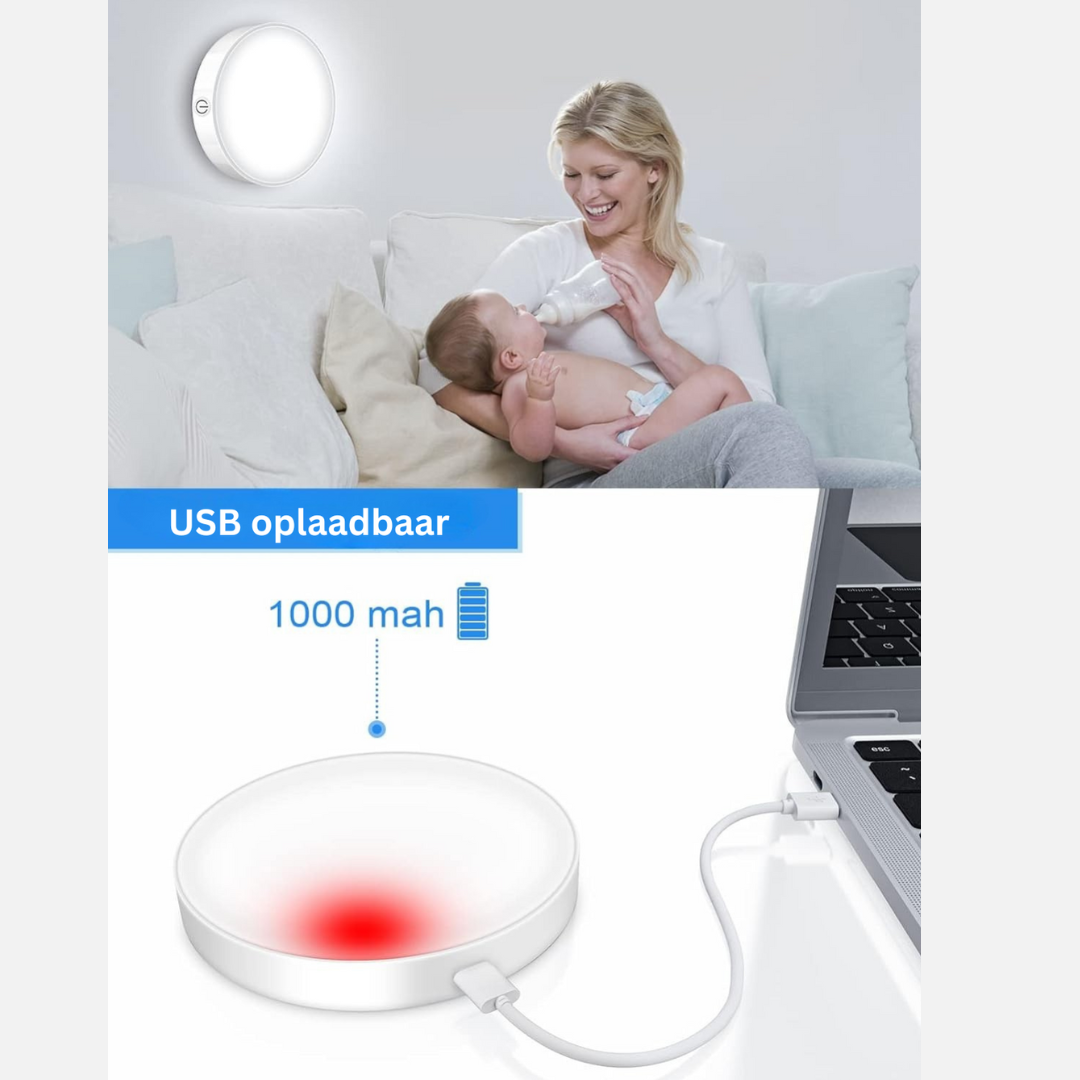 Oplaadbare LED Touchlamp 3000K/6000K Dimbaar (2 stuks)