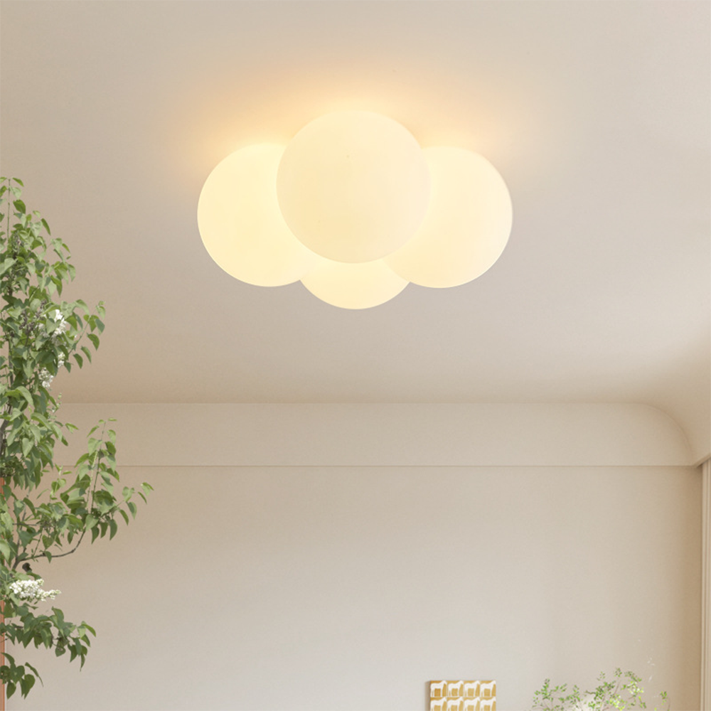 Moderne Plafondlamp met Wolkenontwerp en 4 LED Lampen voor Slaapkamer 2