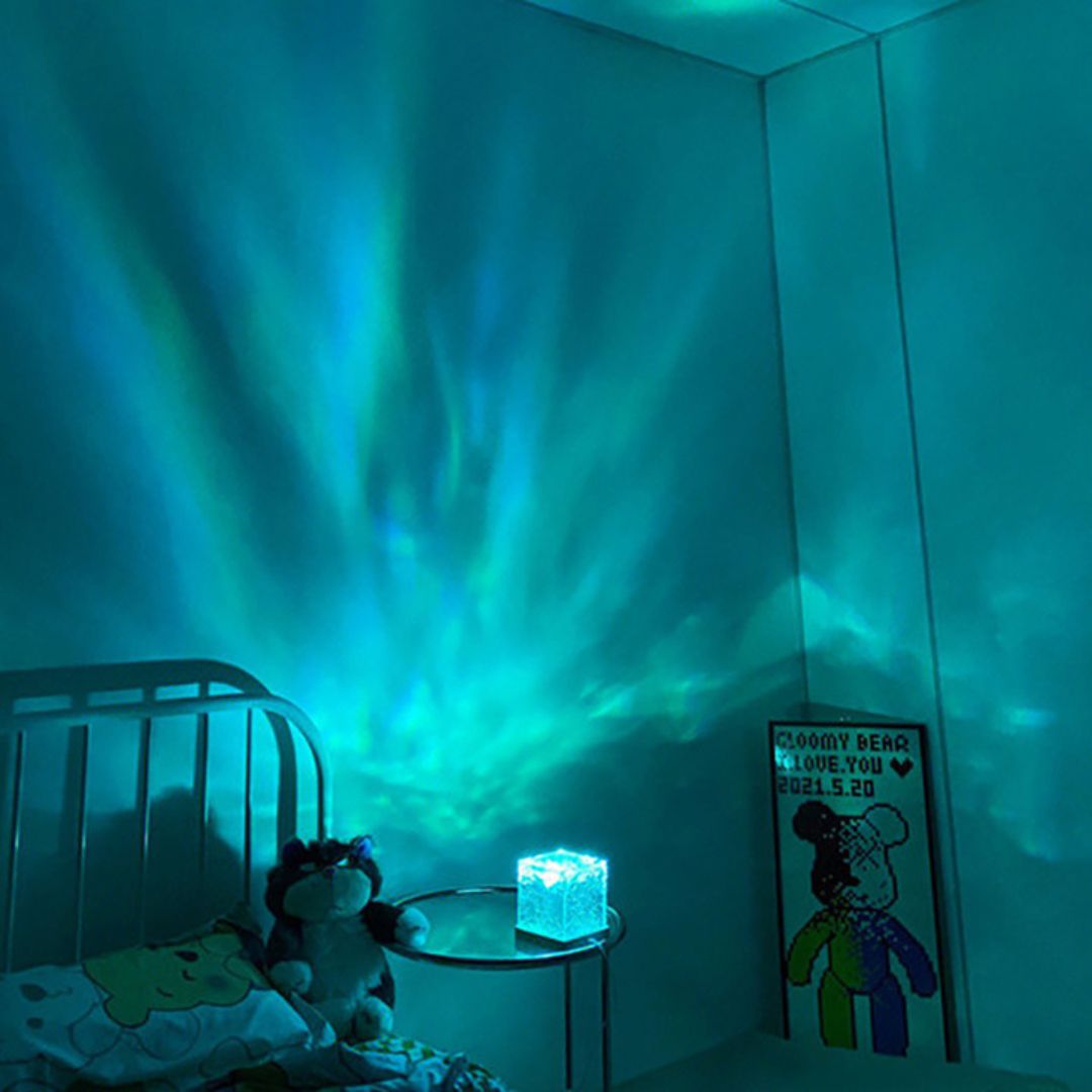 Ocean Wave Projectorlamp – 16 Kleuren, Dimbaar, Met Afstandsbediening
