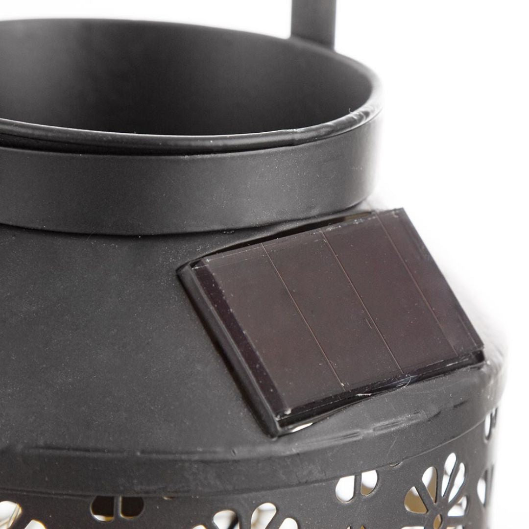 LED Solar Tuinlantaarn Zwarte Plantenlamp met Sensor