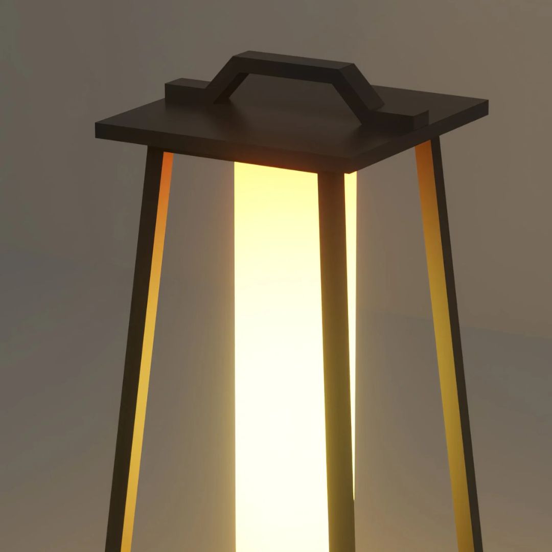 Outdoor LED Lantaarnlamp Roestvrijstalen Solar Vloerlamp
