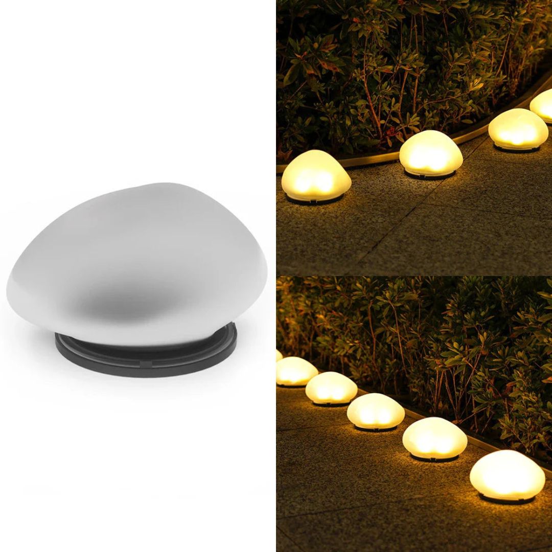 Solar Tuinlamp Pebble met Dimbare LED en IP65 Waterdicht – Tuinverlichting op Zonne-energie