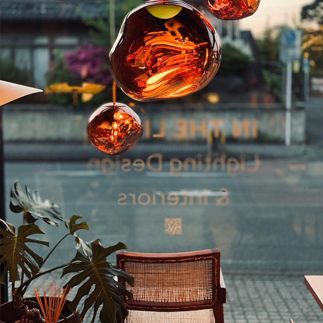 Acryl Bol Hanglamp E27 Gepolijst Goud Rood Zilver Rookgrijs 4 Maten