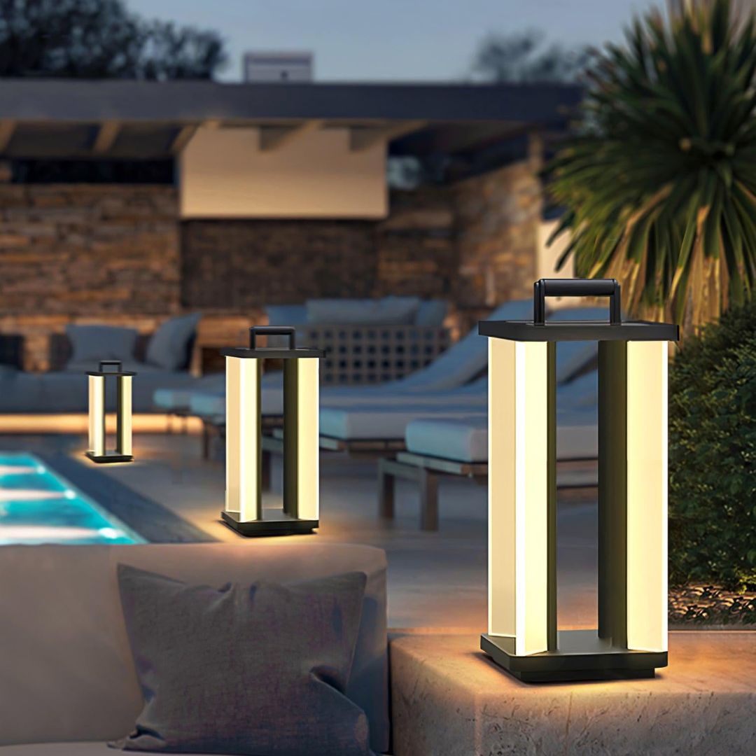 Moderne Buitenlamp Zonne Energie met LED en Minimalistisch Ontwerp