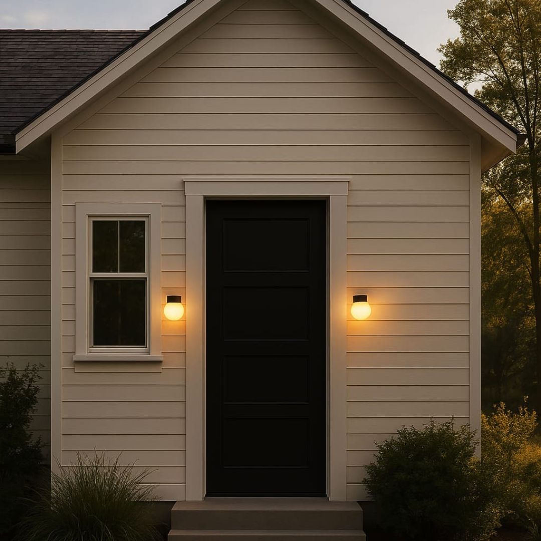 Compacte IP65 Buitenlamp met Frosted Diffuser en LED Verlichting
