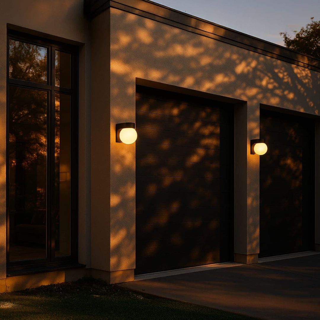 Compacte IP65 Buitenlamp met Frosted Diffuser en LED Verlichting