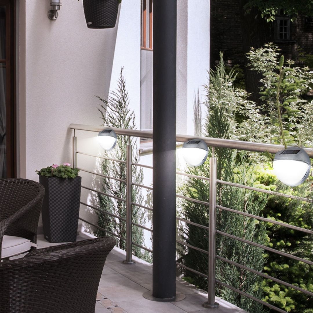 Zonne-energie LED Tuinlampen Set van 6 Waterdicht Kunststof