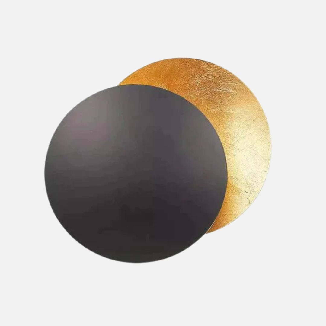 Gouden Eclipse LED Wandlamp – Moderne Draaibare Wandlamp