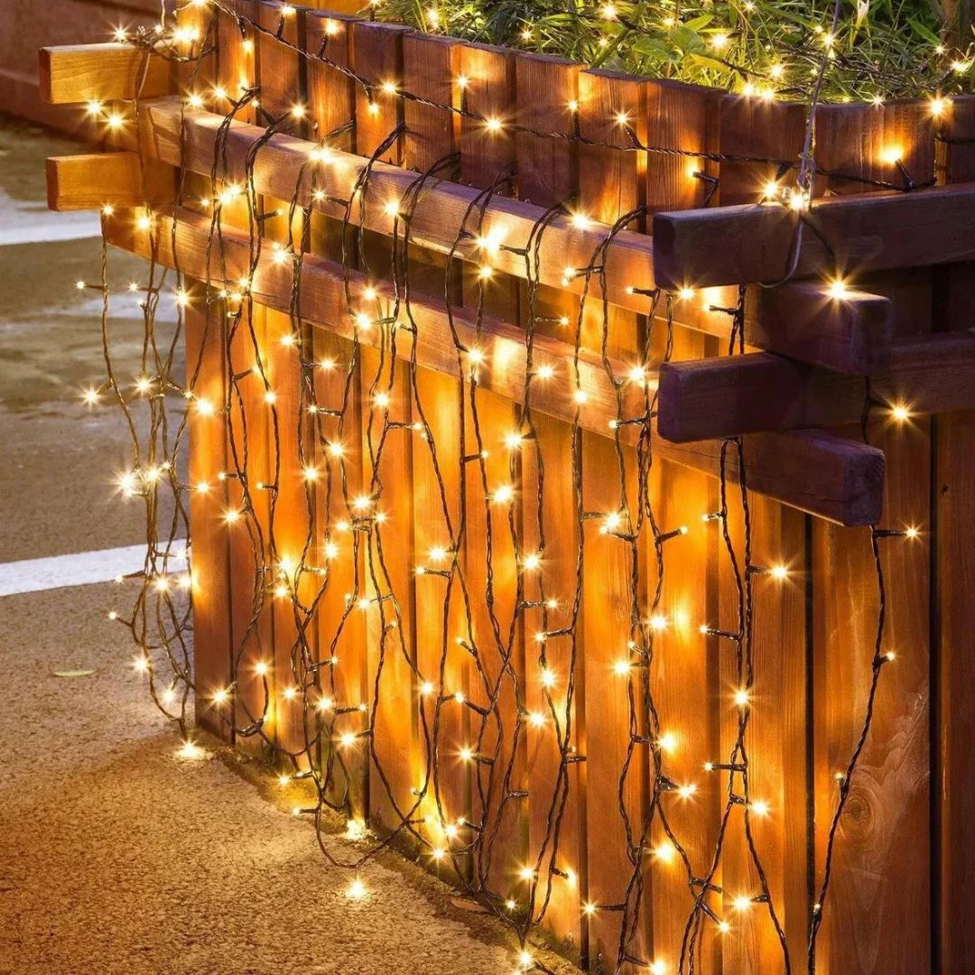 Solar Sfeerverlichting Buiten 200LED Warm Wit IP65