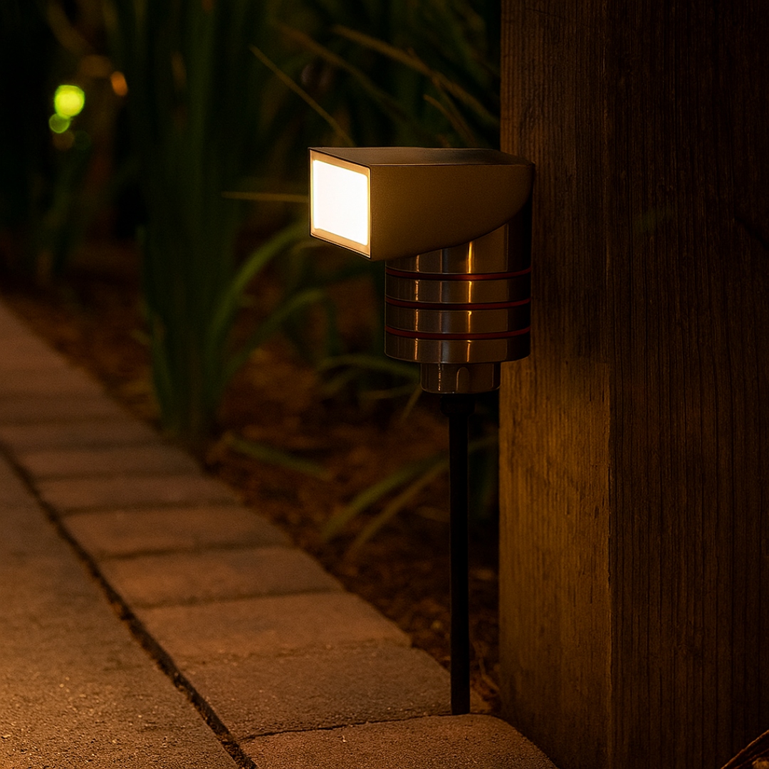Kleurrijke LED Tuinlamp van Roestvrij Staal - Energiezuinige Buitenverlichting