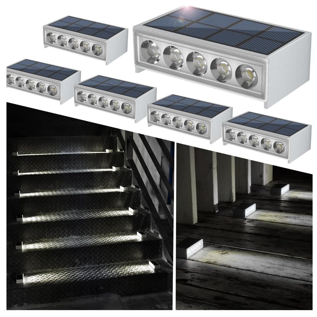 Solar Trapverlichting Buiten Waterdicht LED Deckverlichting voor Trappen