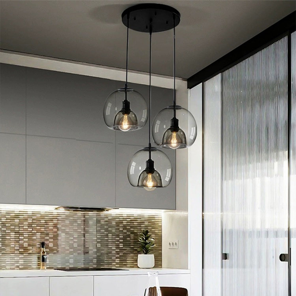 Handgeblazen Glazen Hanglamp met Orb Design – D25cm en D80cm-6
