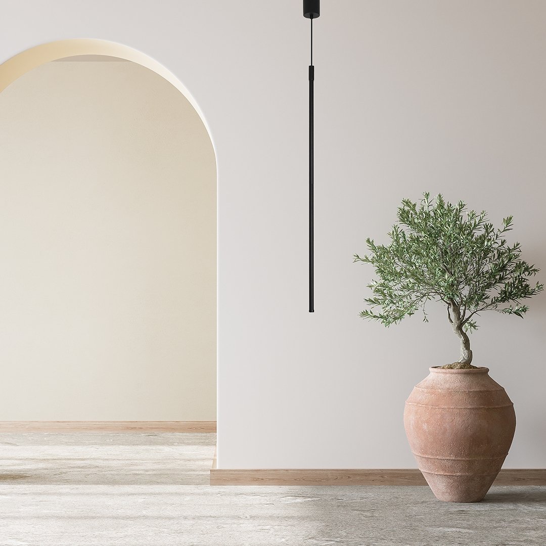 Zwarte LED Hanglamp – Minimalistisch, Aluminium, Energiezuinig
