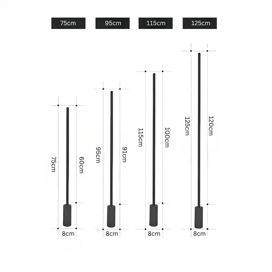 Moderne Buitenlamp met IP65 Bescherming en Mat-Zwarte Afwerking