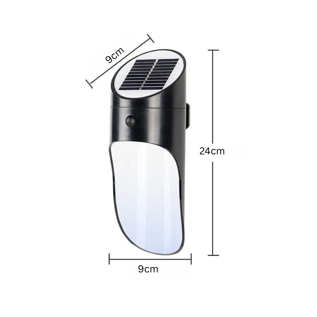 Zonne-energie LED Wandlamp Buiten Waterdicht met Bewegingssensor