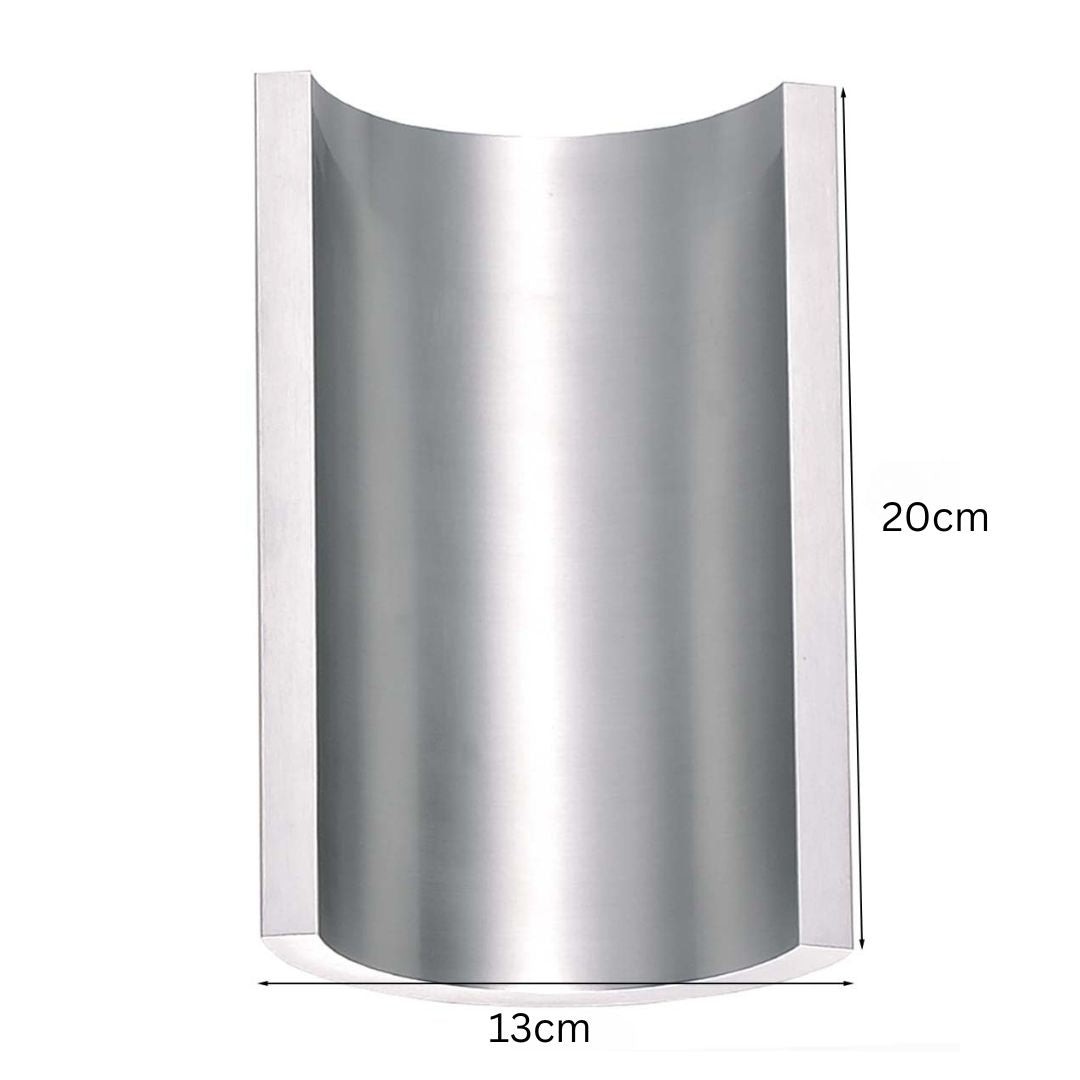 LED Buitenwandlamp Satijn Aluminium 5 inch 2-lichts Dimbaar