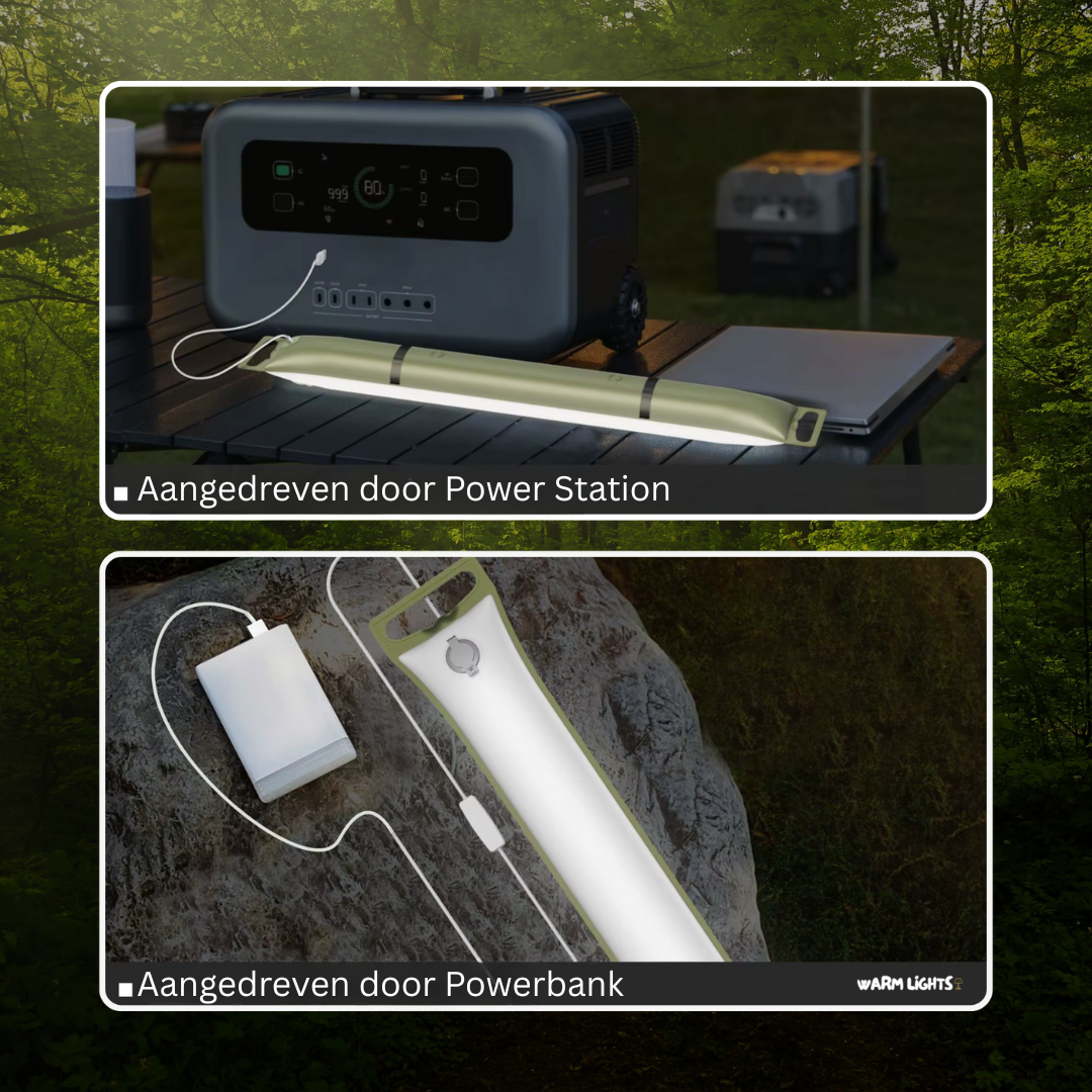 AIRGLOW Reislamp – Draagbaar, Oplaadbaar & Waterdicht