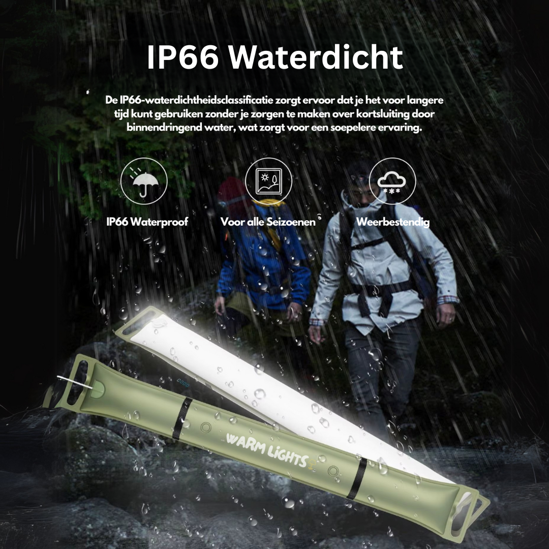 AIRGLOW Reislamp – Draagbaar, Oplaadbaar & Waterdicht