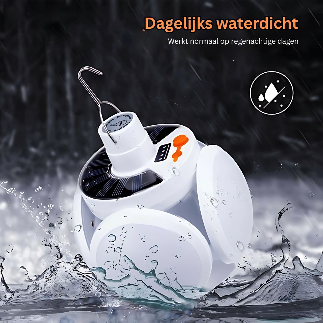 Opvouwbare Kampeerlamp – Oplaadbaar, Superhelder, Waterdicht