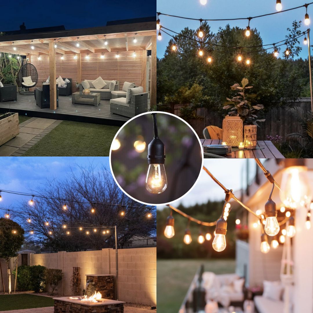 Solar Festoon Tuinverlichting 15m Draadloos IP65 Weerbestendig