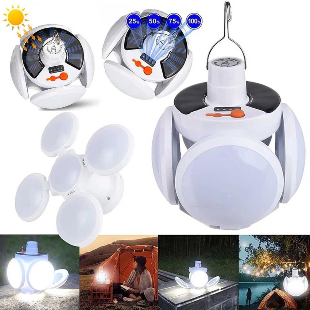 Opvouwbare Kampeerlamp – Oplaadbaar, Superhelder, Waterdicht