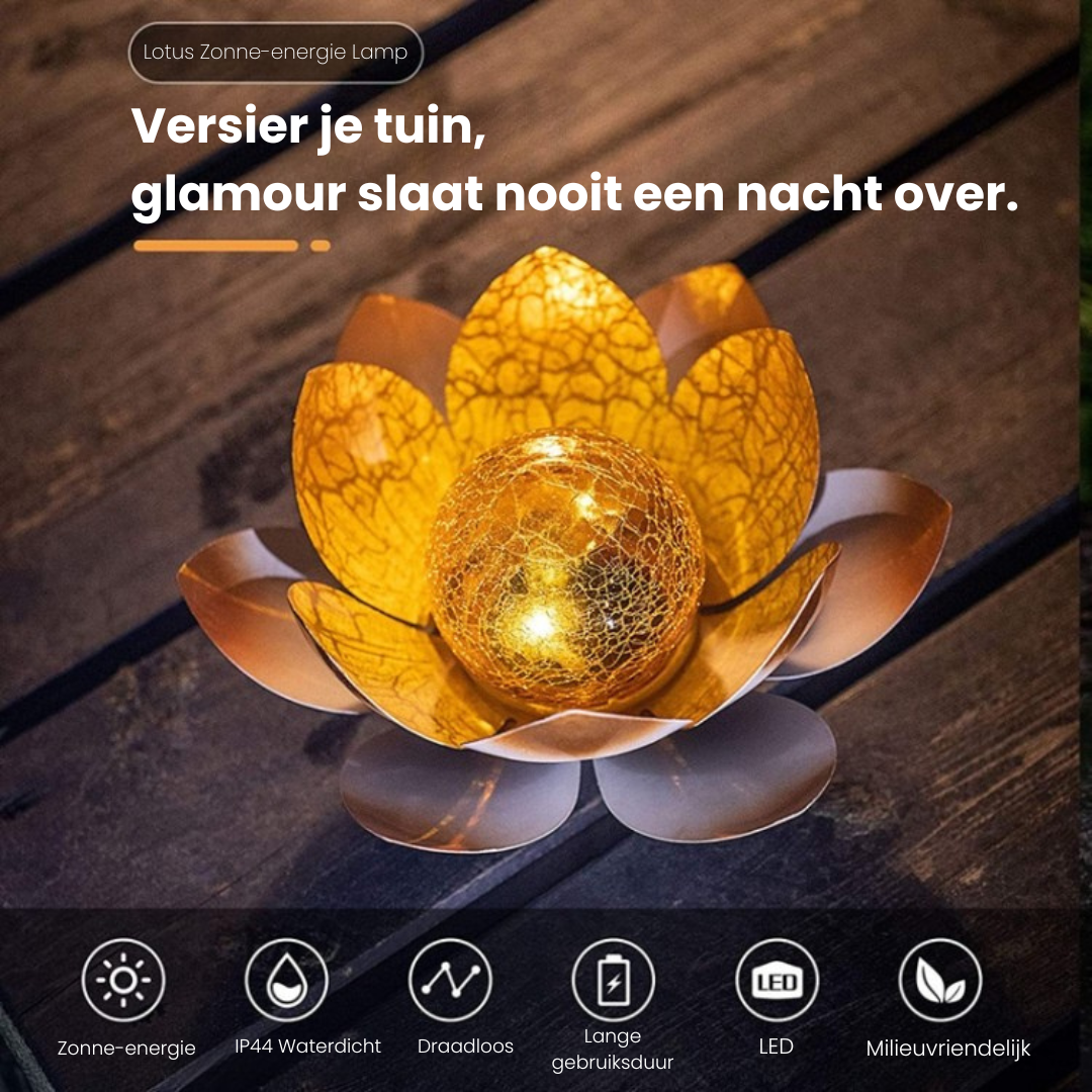 Lotusvormige Tuinlamp Solar – Waterdicht en Milieuvriendelijk Tuinverlichting