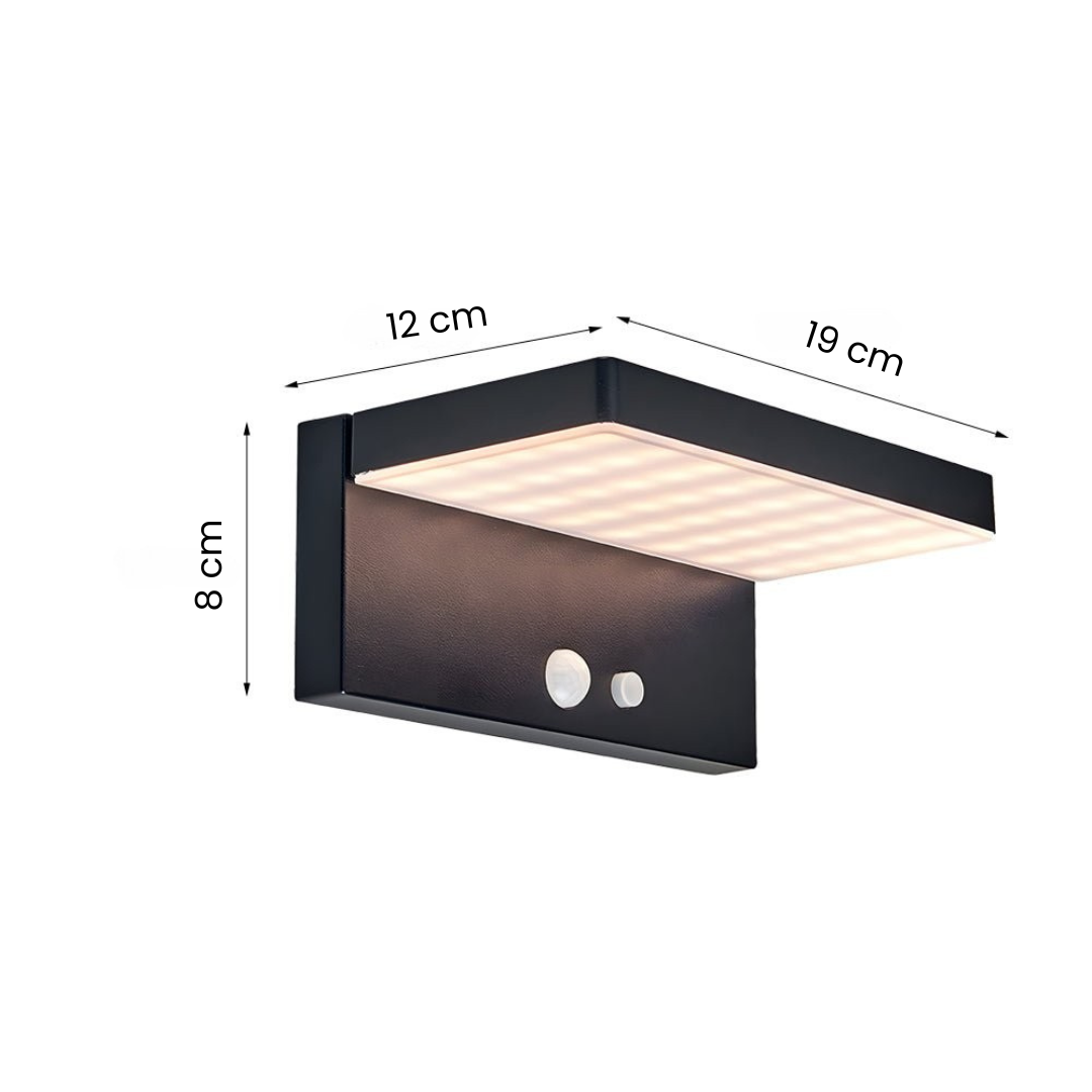 Buitenlamp Zonne-energie met Bewegingssensor – Duurzame Solar Wandlamp