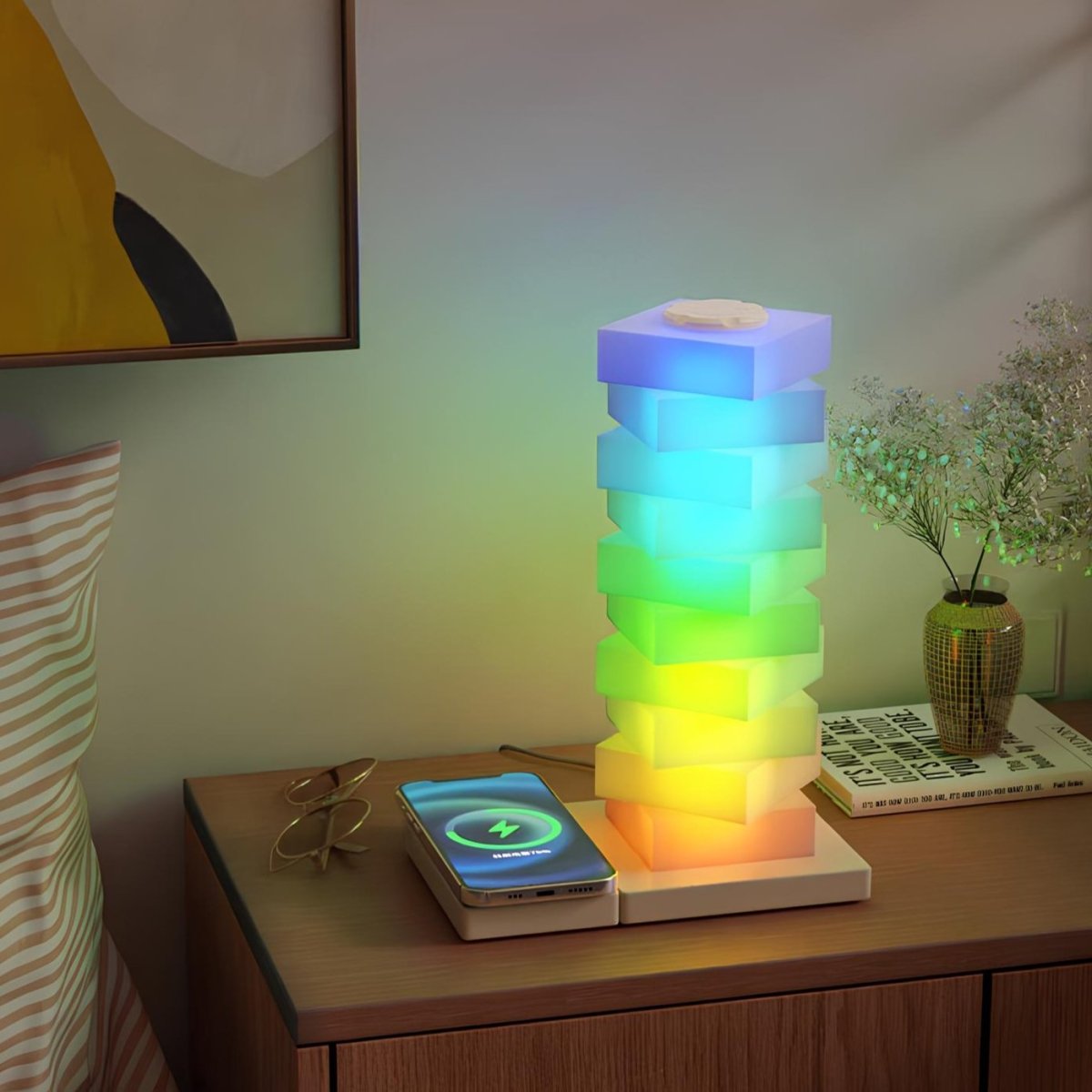 Oplaadbare Draadloze Tafellamp Zwart met Verstelbare Lichtmodi 3