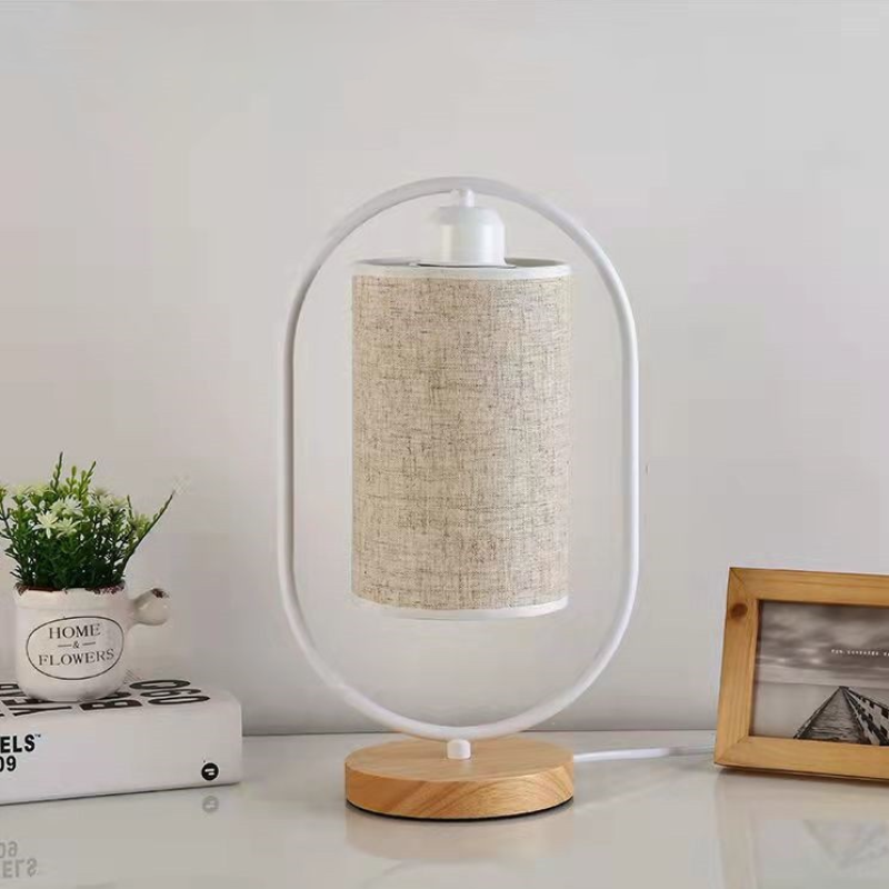Vintage Houten Tafellamp met Warm LED Licht voor Gezellige Verlichting 5