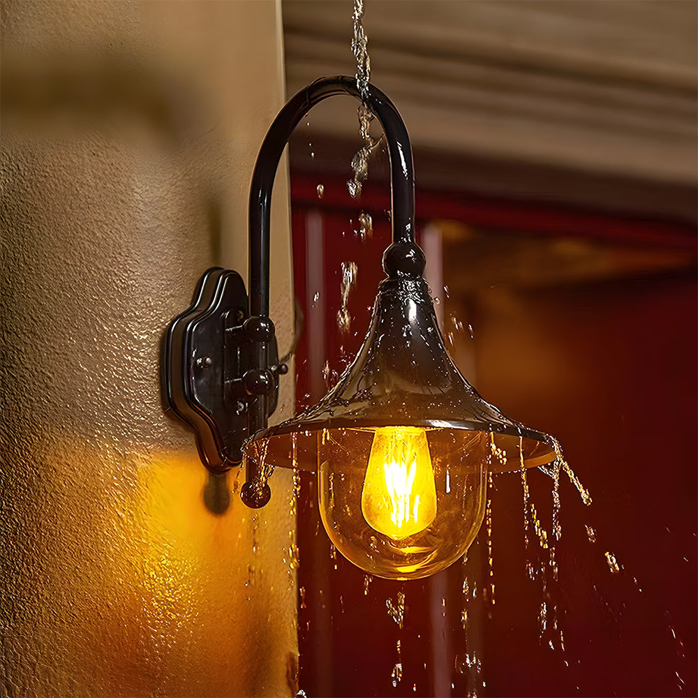 Vintage Buiten Wandlamp van Aluminium met IP54 Bescherming – Zwart-1