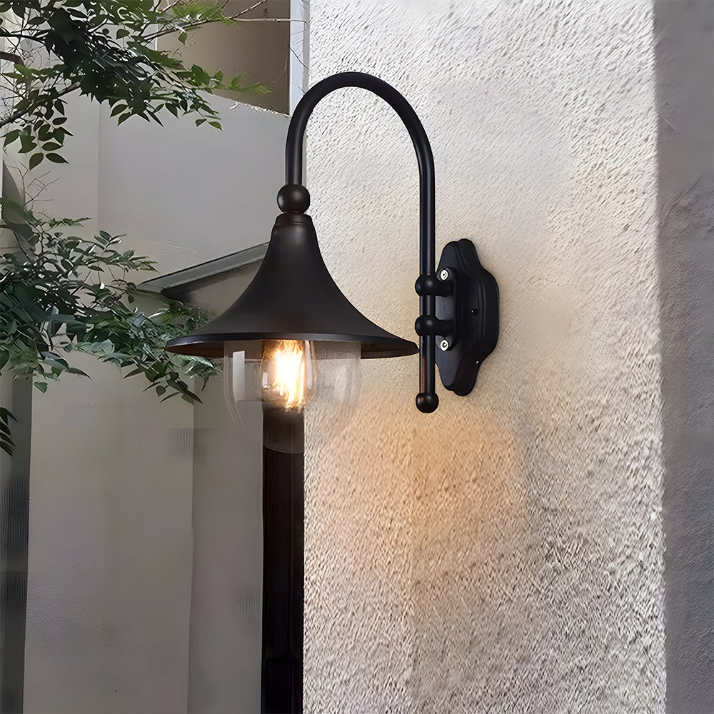 Vintage Buiten Wandlamp van Aluminium met IP54 Bescherming – Zwart-6